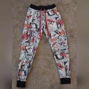 Marvel Vintage Spider-man Pajama Bottoms - Red, Black, White